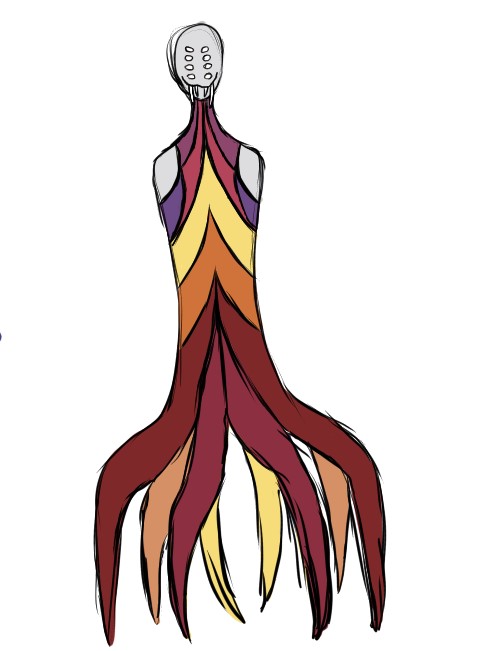 earthworms_worm's tweet photo. Sunset Spider (Mother Arachnid) is a creature I made a while ago and then completely forgot to post! She's 12ft tall and very lovely. Technically not a spidersona, but she's spider themed #creaturedesign #characterdesign #cryptid #spidersona -ish #sketch https://t.co/G3WD16kv1X