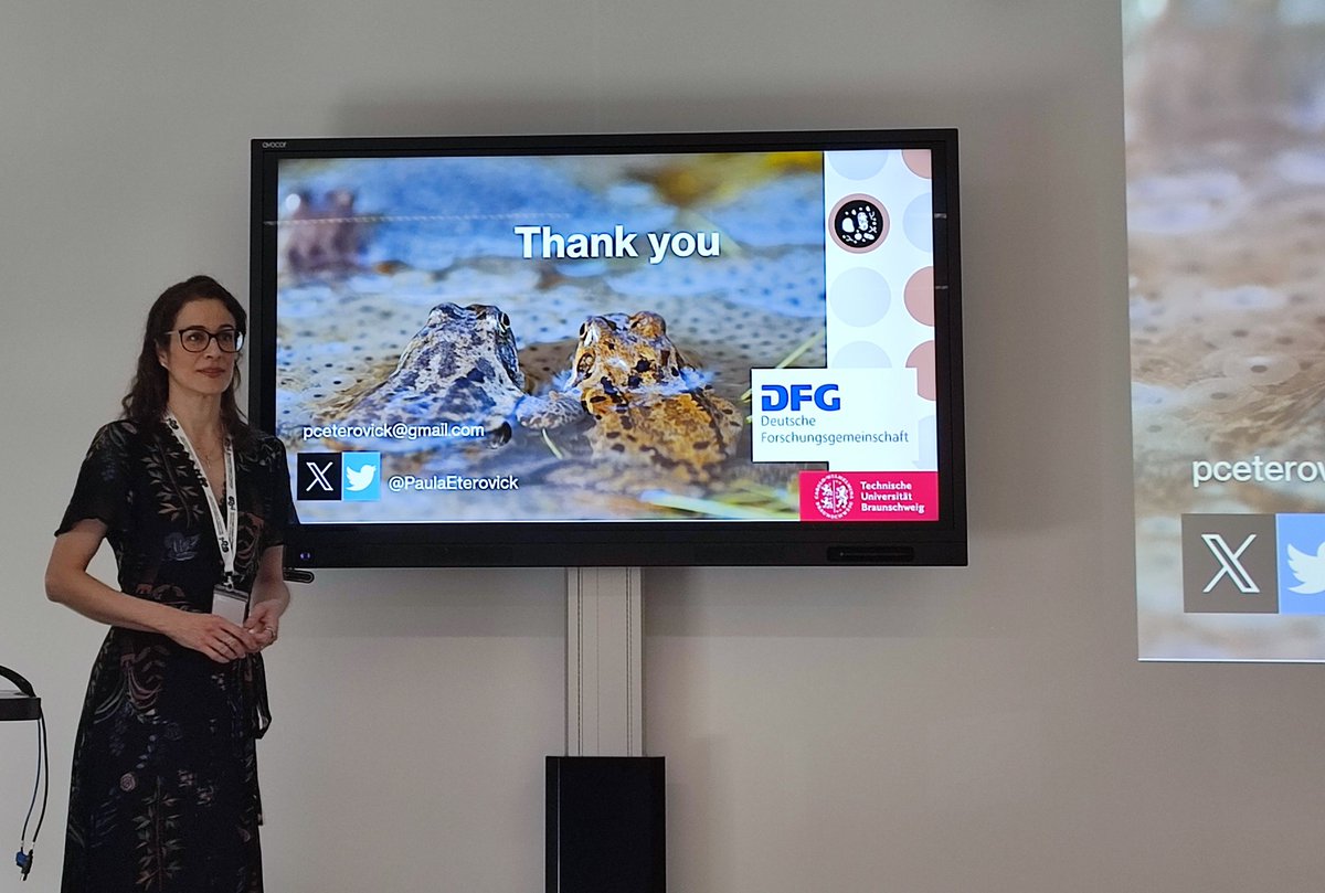 Katharina Ruthsatz (@kruthsatz) on Twitter photo <a href="/PaulaEterovick/">Paula Cabral Eterovick</a> gave an amazing talk on how gut #microbiomes might help tadpoles cope with environmental #stress at the #SEH2023 in #Wolverhampton.
<a href="/dfg_public/">DFG public | @dfg_public@wisskomm.social</a> <a href="/PaulaEterovick/">Paula Cabral Eterovick</a> gave an amazing talk on how gut #microbiomes might help tadpoles cope with environmental #stress at the #SEH2023 in #Wolverhampton.
<a href="/dfg_public/">DFG public | @dfg_public@wisskomm.social</a>