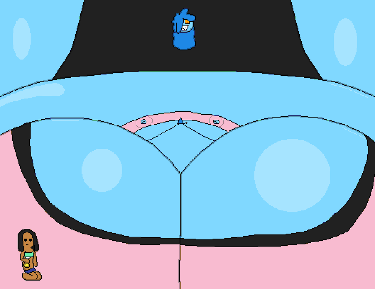 FHS had convinced Anna by @Puffster3 to drink Ecstaso, and as expected, she was happy with the results. So happy, in fact, that she wouldn't stop growing! FHS is wearing her swimsuit because Anna is a slime girl, so as soon as Anna- Well, I'm sure you can figure out the rest.