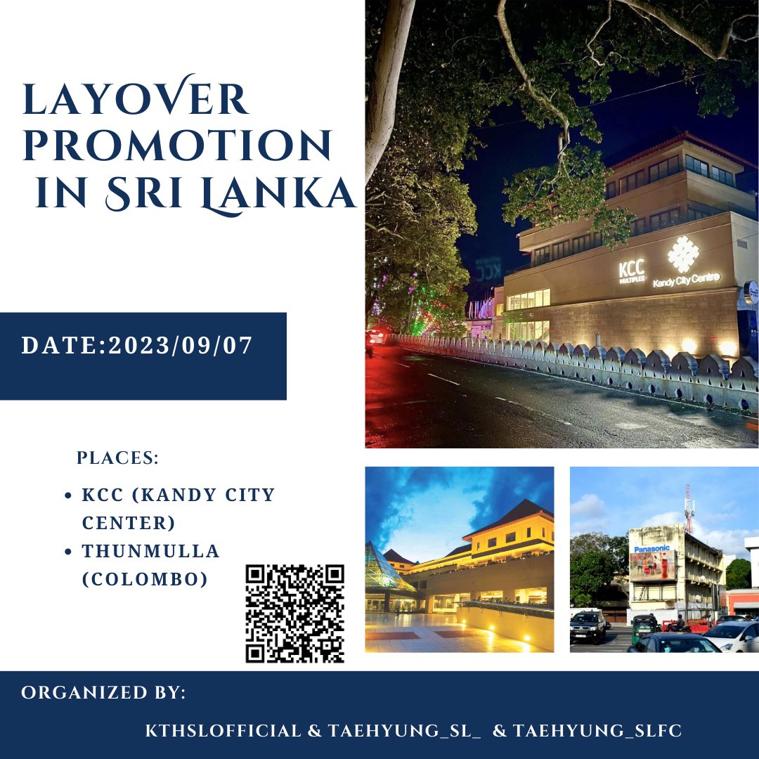 Taehyung_SL_'s tweet photo. We're inviting you to the #LayoVerPromoForTae in Sri Lanka ๐ฑ๐ฐ
Come check out our ads in KCC (Kandy city center) and Thunmulla, Colombo
Date: 7th September
Time: Full day
See you there ๐
Share your videos with us and don't forget to tag us in your post๐ https://t.co/VzUS9ZhFnS