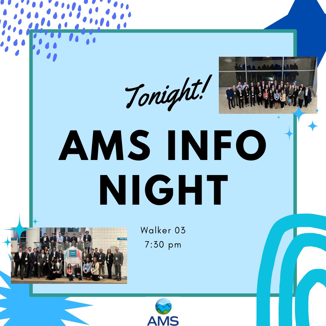 PSUBAMS MEMBERS! Join us TONIGHT for AMS Info Night! We will be going over important information for anyone hoping to attend AMS 2024. The meeting is MANDATORY for all applying! Can't wait to see you there!