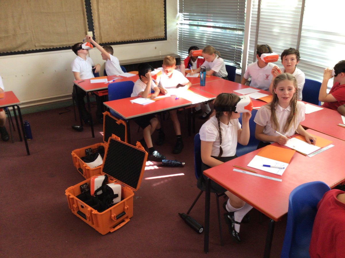 TJPrimary's tweet photo. A big welcome back to our new 6O - a great first day full of VR fun and a new book The Explorer by Katherine Rundell. #TJYear6 #TJ6O #TJEnglish #TJEnrich https://t.co/DMjIpG8R8y