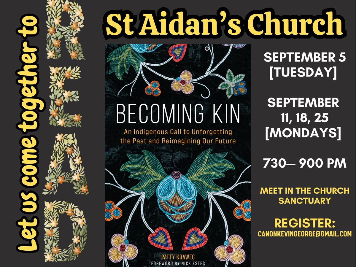 Our study of #BecomingKin starts tonight at @StAidansLondon. Patty Krawec has produced an incredible resource to help us all unforget the past and reimagine the future - hope you will join us … you can register here forms.gle/D5VMU9hnBgRbbK…

@gindaanis