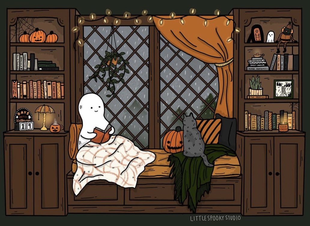 TitaniasRealm's tweet photo. What ghosts do on their day off 

Art by Little Spooky Studio https://t.co/DtgdICEyxP