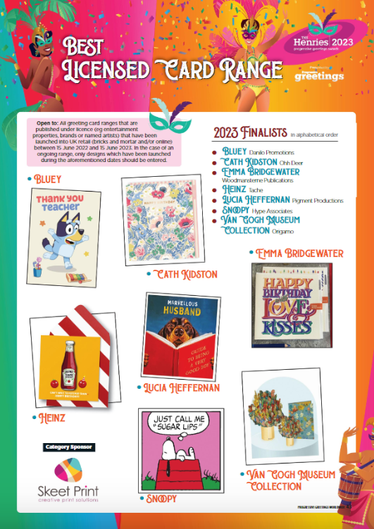 Prog_Greetings's tweet photo. 30+ pages of #greetingcards #nominations  for this year's #henries2023 #greetingcardawards #Henries
-link here for all the pages featuring all nominees:
https://t.co/0dOTHDfbv8 https://t.co/0oDfkl5aJS
