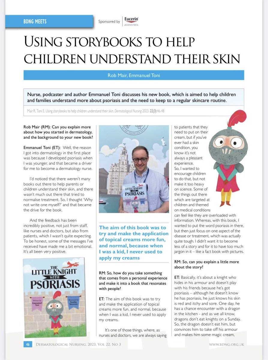 Read the new BDNG journal out today online. Check your emails. @GSTT_SpecAmbu @lucyronda #childrensbooks @IpcPs @PsoriasisUK @HealthySkin4All @BSFcharity #psoriasis