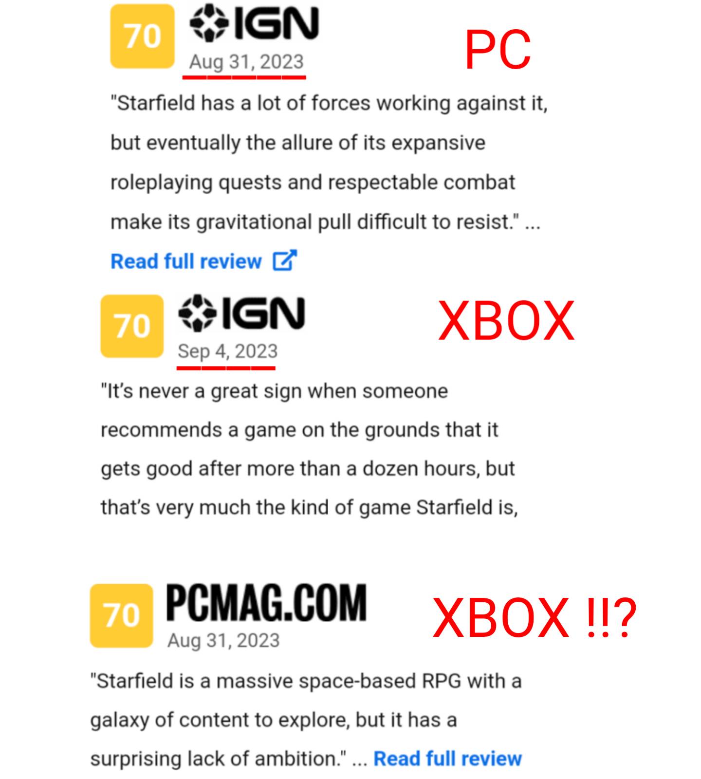 Xbox Game Pass - Metacritic Scores (A response to There are no