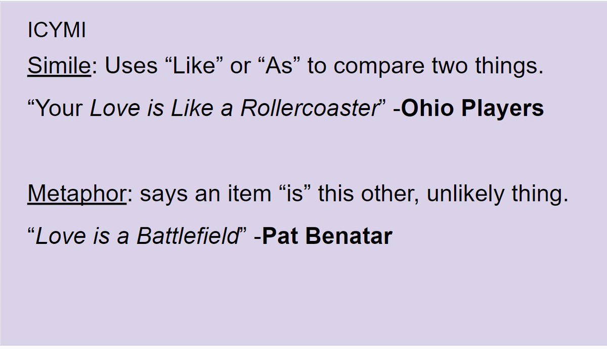 Some days poetry class practically teaches itself.