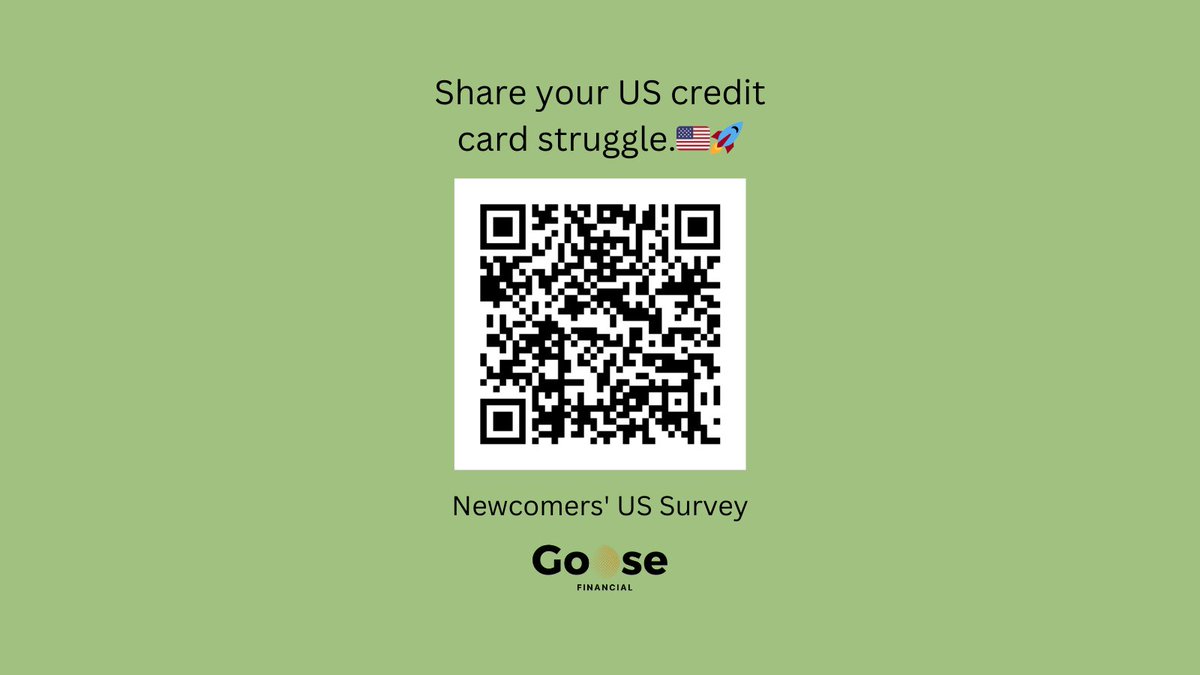 go0sefinancial's tweet image. Did you move to the US and struggle to get a US credit card? 🇺🇸 Share your credit journey 🚀 #NewcomersSurvey #financialinclusion #usmigration #creditcard #struggle