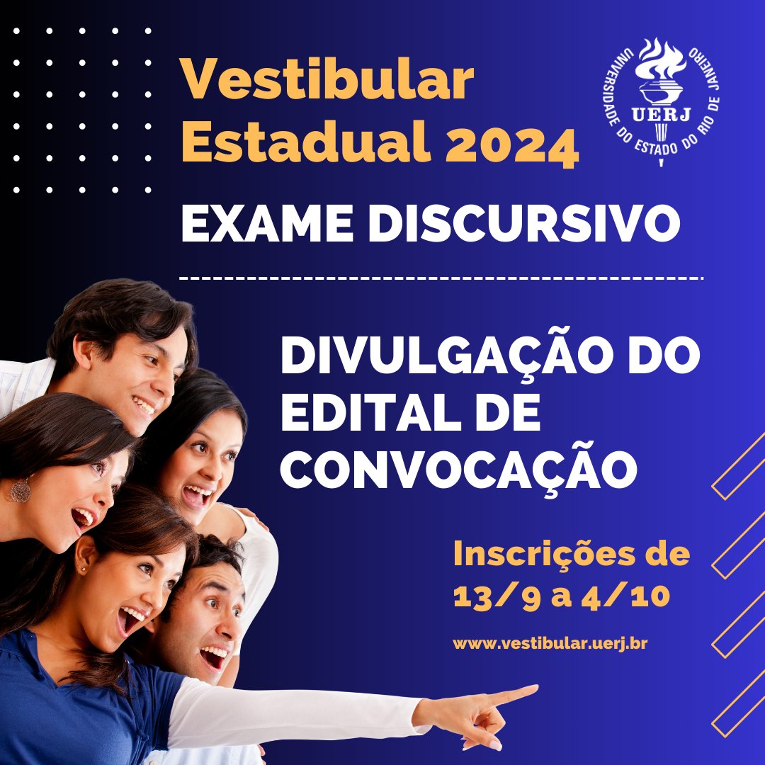 Inscrições para a primeira etapa do Vestibular Uerj 2024 estão