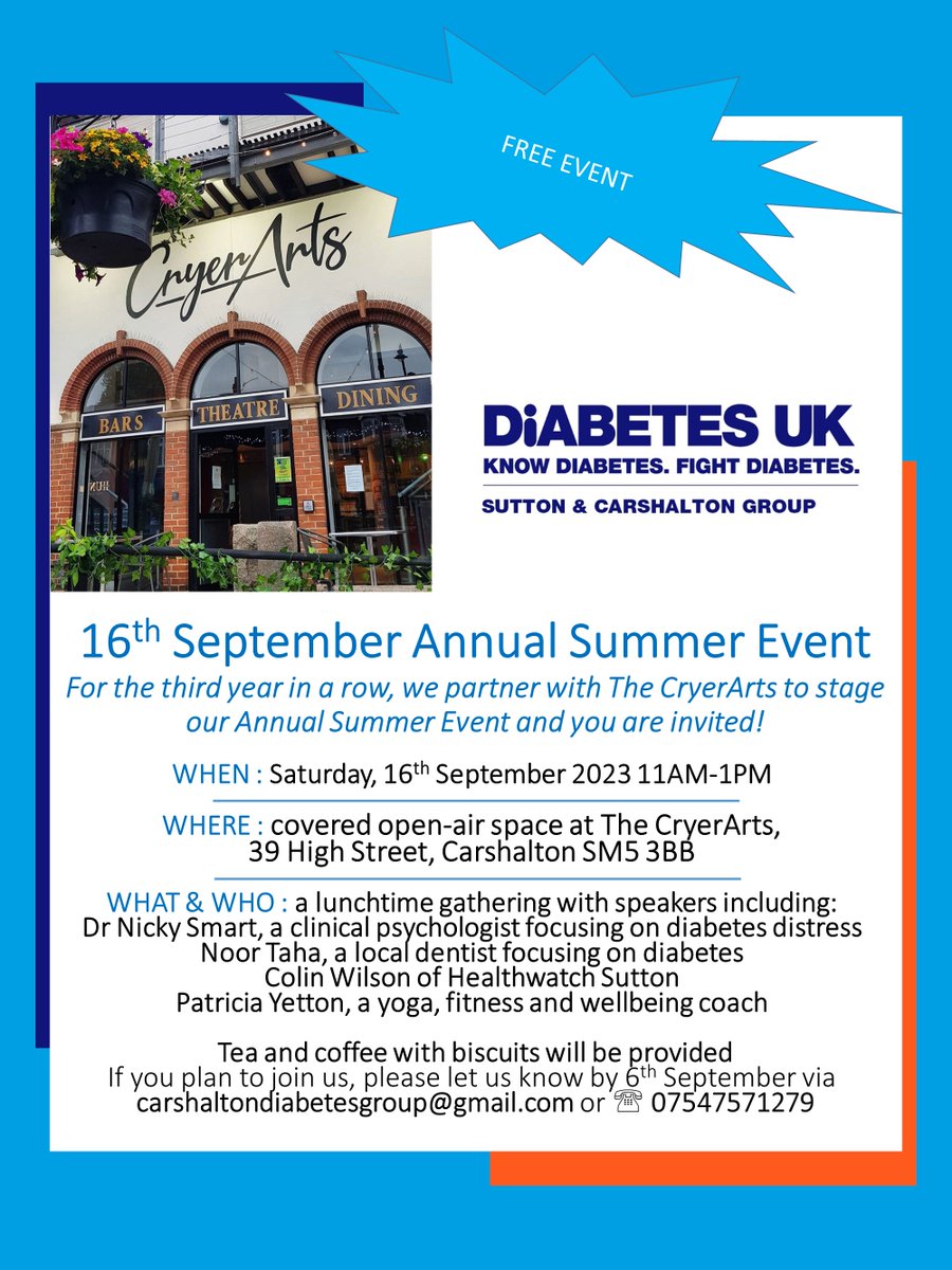 Sutton & Carshalton Diabetes UK Group tweet media
