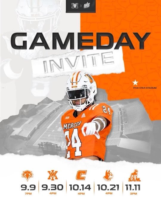 Blessed for the invite 🧡 <a href="/CoachSEllis/">SUMNER ELLIS</a> <a href="/MercerFootball/">Mercer Football</a> <a href="/RyanDeSantos1/">Coach De Santos</a>