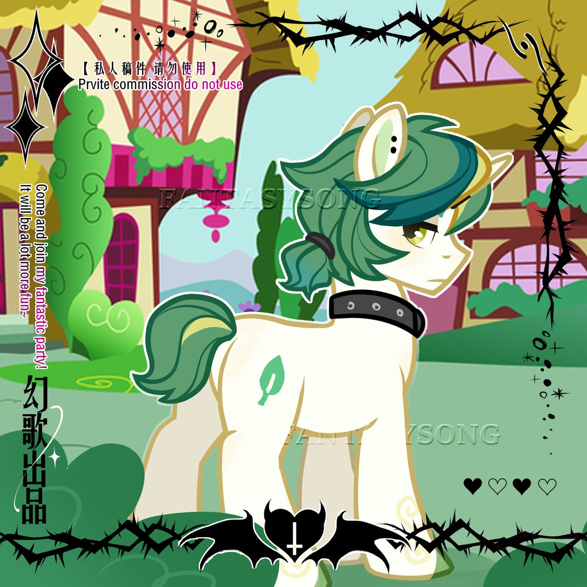 song_fantasy's tweet photo. 官风委托，背景贴的（）
#MLP #mlpoc #commi https://t.co/QnEodvvsWd