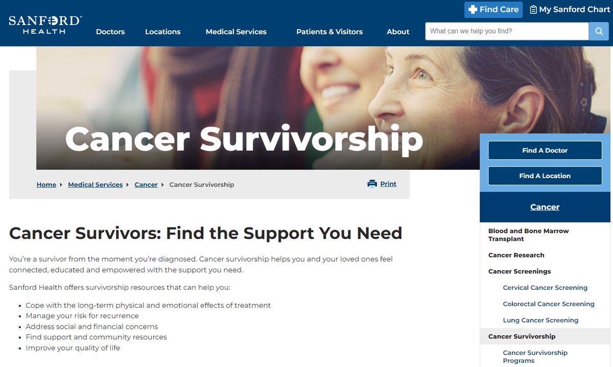 WiTTSupportTeam's tweet photo. We are pleased to announce that we have partnered with @SanfordHealth Cancer Survivorship Program to Help Patients Find Support!  Please click on the following link to read the announcement!
https://t.co/7l7XSzoqCO https://t.co/FExe8uaWYj