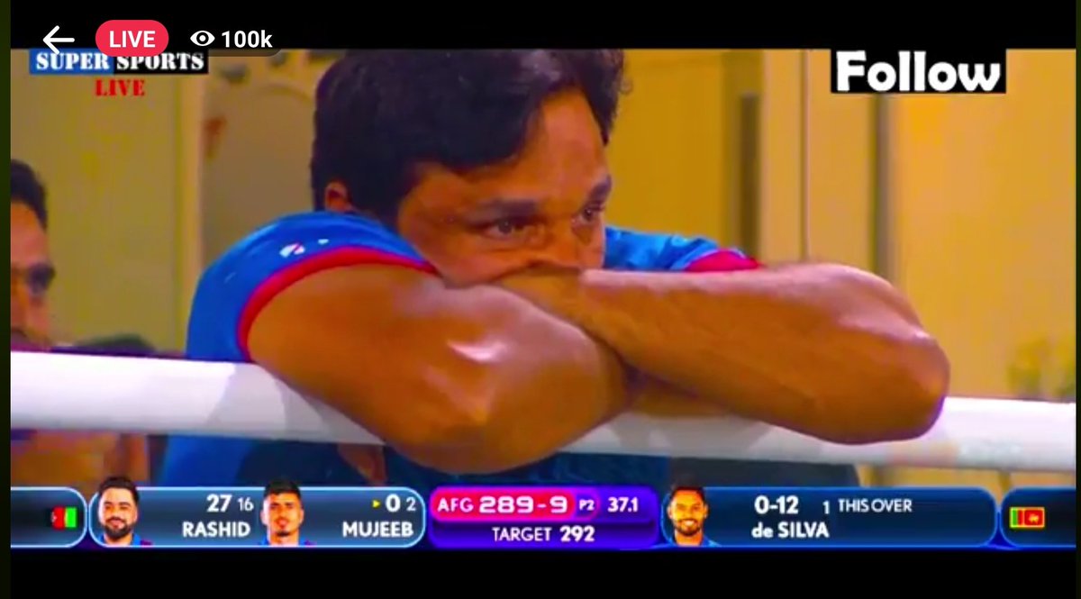 IamNava21's tweet photo. @rashidkhan_19  champ don't deserve this 😶 . 
Very close 
#AFGvsSL https://t.co/TsrPA53bBl