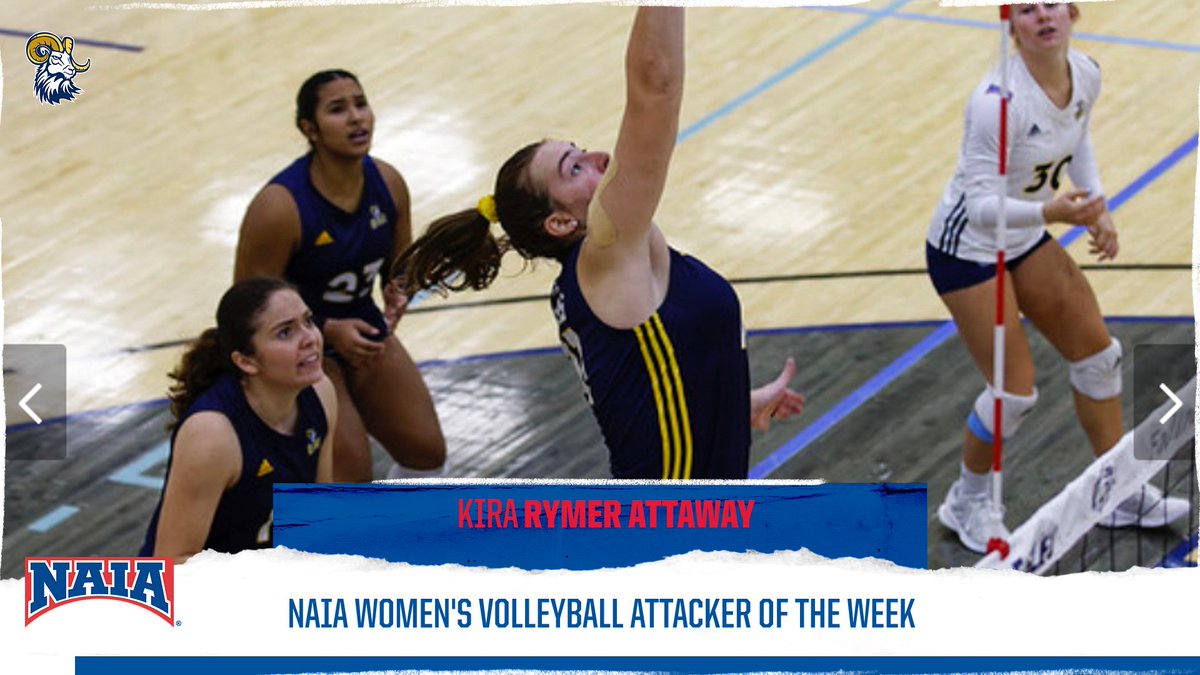 🏐: #NAIAWVB Honors

Kira Rymer of @CIUvolleyball earns the NAIA Attacker of the Week Award

➡️ bit.ly/3sGUvxe

#AACWVB #NAIAPOTW
#ProudToBeAAC
