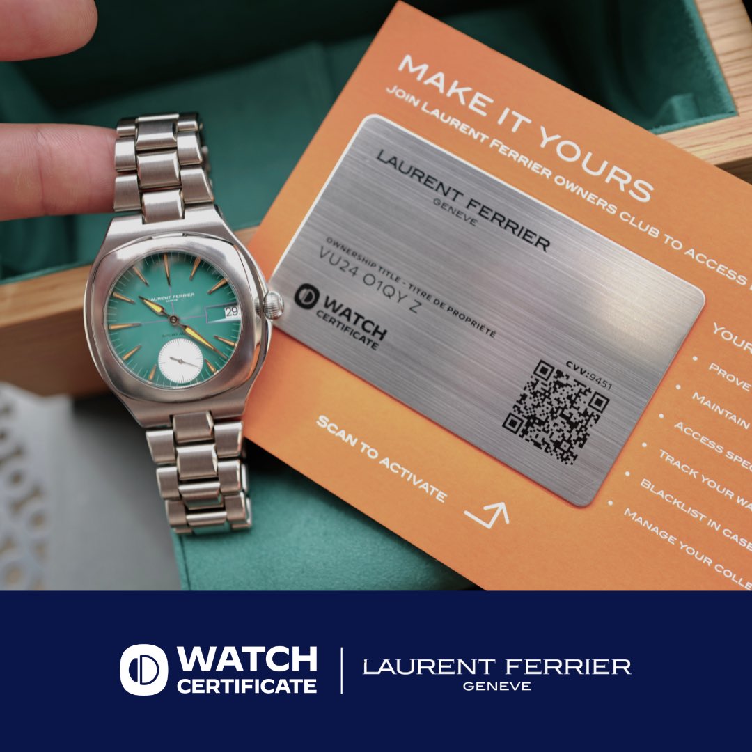 watchcertificat's tweet photo. Proud Announcement!

Watch Certificate™ is thrilled to be partnering with the renowned Swiss watch manufacture @LaurentFerrier for the launch of their exquisite new model “Série Atelier" called “Sport Auto 40”, officially unveiled during the Geneva Watch Days, last week. https://t.co/cBym3VsRnd