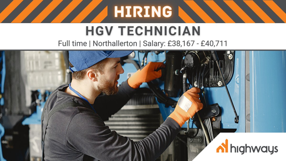 Are you an HGV technician looking to join an innovative team?

We are looking for an enthusiastic HGV Technician to join NY Highways in Northallerton. 

Apply now: bit.ly/3Efp8MD

#Northallerton #Hiring #Technician #Highways #Jobs