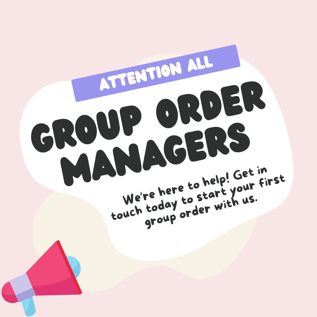 🎉 Calling all group order managers! 🎊  

💜 We're here to help with your group orders! Get in contact with us today to find out more about how we can help you get the best deals for your joiners.💜 

🏷️ #KpopGroupOrders #ExclusiveDiscounts #kpop