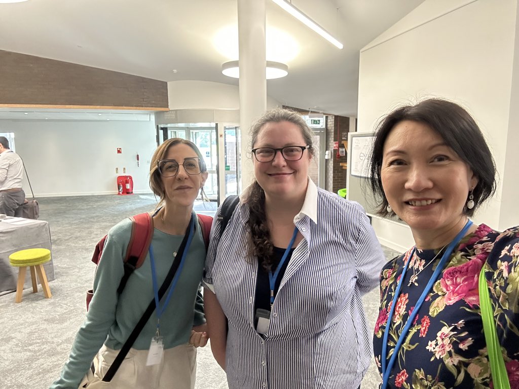 So lovely to meet up again with two brilliant <a href="/ft30uk/">ft30uk</a> speakers, Katerina Raoukka and Annika Johnson at the #DEE2023 conference in Edinburgh. <a href="/uoy_tel/">UoY_TEL</a>
