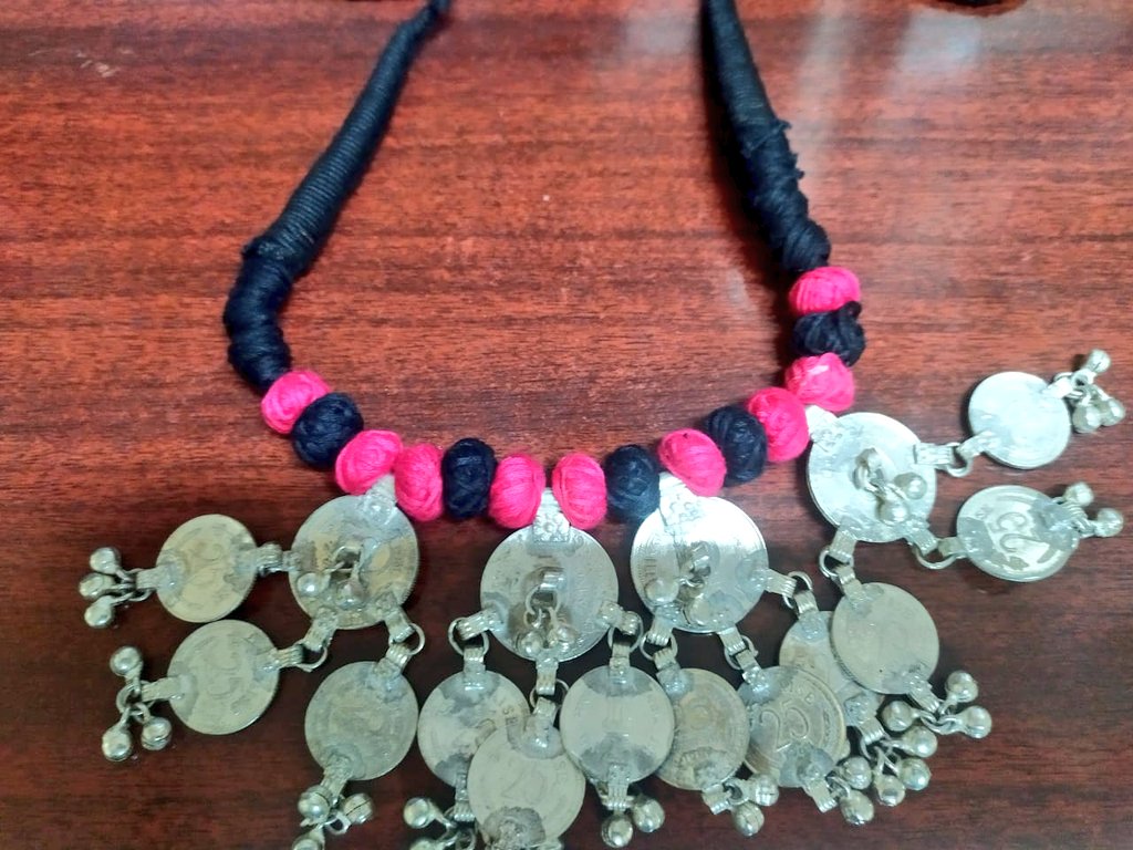 tgmepma's tweet image. #KnowYourSHG-A product a day🛒
 
Statement neck chokers,rings, bracelets,hairpins &amp;amp; tribal silver #jewellery handcrafted by Ayyappa #SHG of Devarakonda, #Nalgonda 

For orders, call 📞or watsapp📲9121380113
#vocalforlocal
#supportsmallbusiness
#handmade

@KTRBRS
@arvindkumar_ias