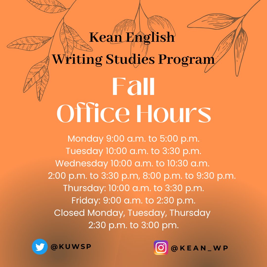 Kean Writing Studies tweet media