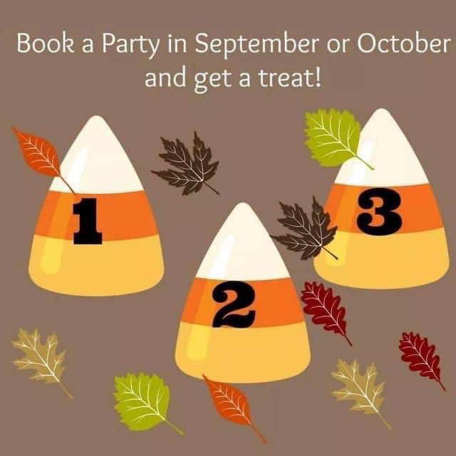 🍁 I’m looking for 3 people who wanna host a virtual OR in-person party this month and 3 for next month!! 🥳 You’ll get a sweet treat from me when you book and qualify!