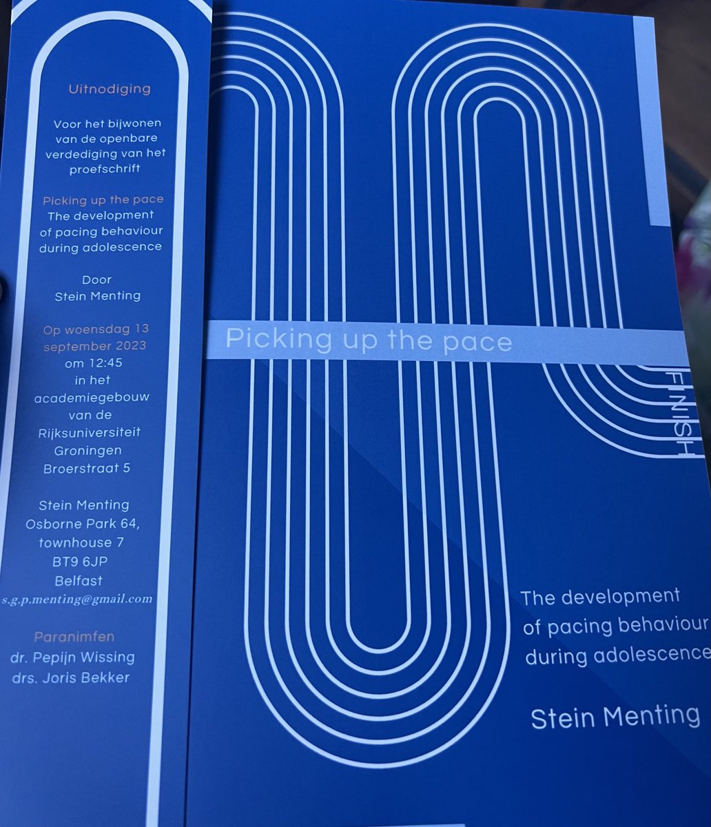 Stein’s thesis has arrived! Next week the Defence!