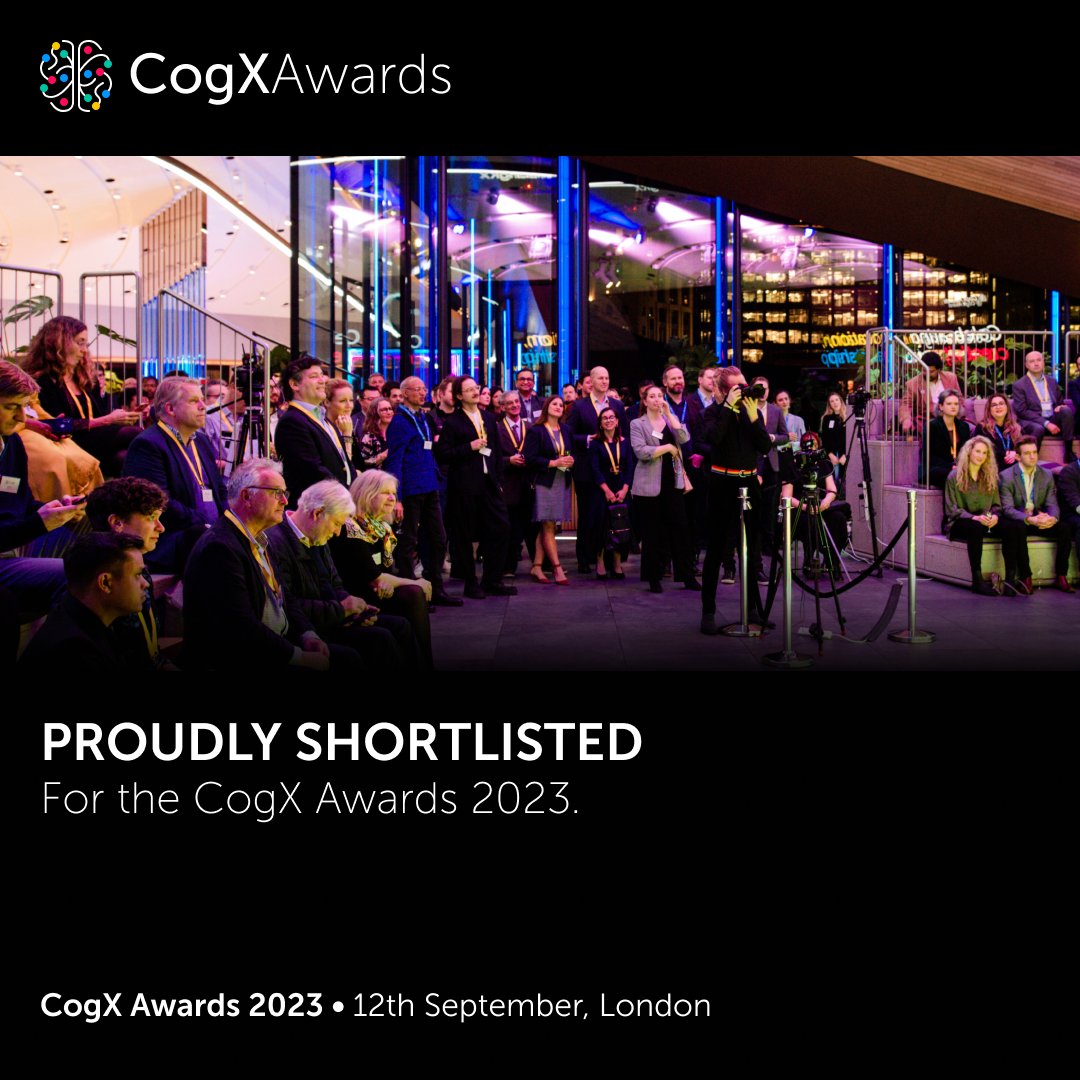 BlueSkeye has been shortlisted for the Best AI Product in Health at the <a href="/CogX_Festival/">CogX Festival</a> #CogXAwards2023!  

Looking forward to attending the awards ceremony on the 12th September in London! 

blueskeye.com 

  #aiyoucantrust  #mentalhealth  #digitalhealth #emotionAI