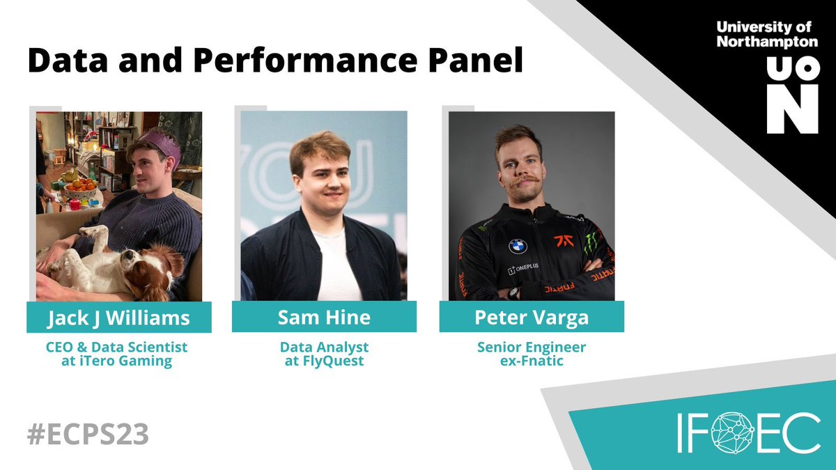 I have the distinct privilege of hosting the panel:

𝗧𝗵𝗲 𝗗𝗮𝘁𝗮 𝗗𝗶𝗳𝗳: 𝗛𝗼𝘄 𝗰𝗮𝗻 𝗲𝘀𝗽𝗼𝗿𝘁𝘀 𝘂𝗻𝗹𝗼𝗰𝗸 𝘁𝗵𝗲 𝗳𝘂𝗹𝗹 𝗽𝗼𝘄𝗲𝗿 𝗼𝗳 𝗮𝗻𝗮𝗹𝘆𝘁𝗶𝗰𝘀

at the @ifoec esports coaching summit on Thursday with these two analytical legends: 

<a href="/samhine/">sam hine</a> &amp;