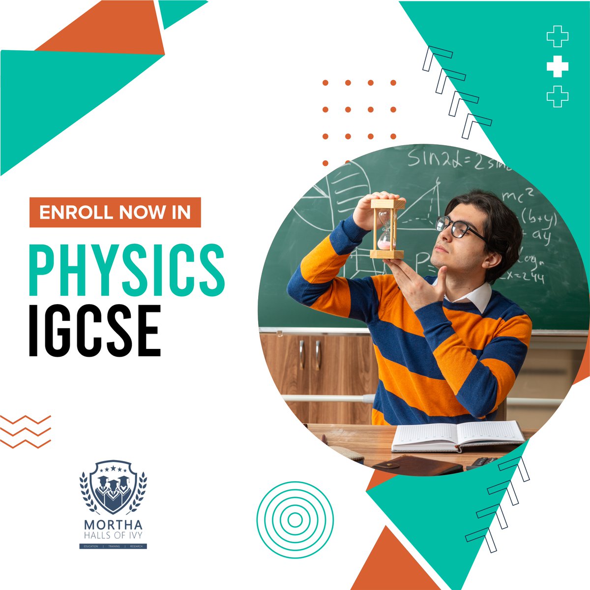 MorthaHalls's tweet image. The Physics IGCSE is a globally acknowledged certification aimed at cultivating a strong grasp of physics formulas, concepts, and investigations across various scenarios, including various forms of motion.
#PhysicsIGCSE
#ScienceEducation
#PhysicsCertification
#PhysicsFormulas