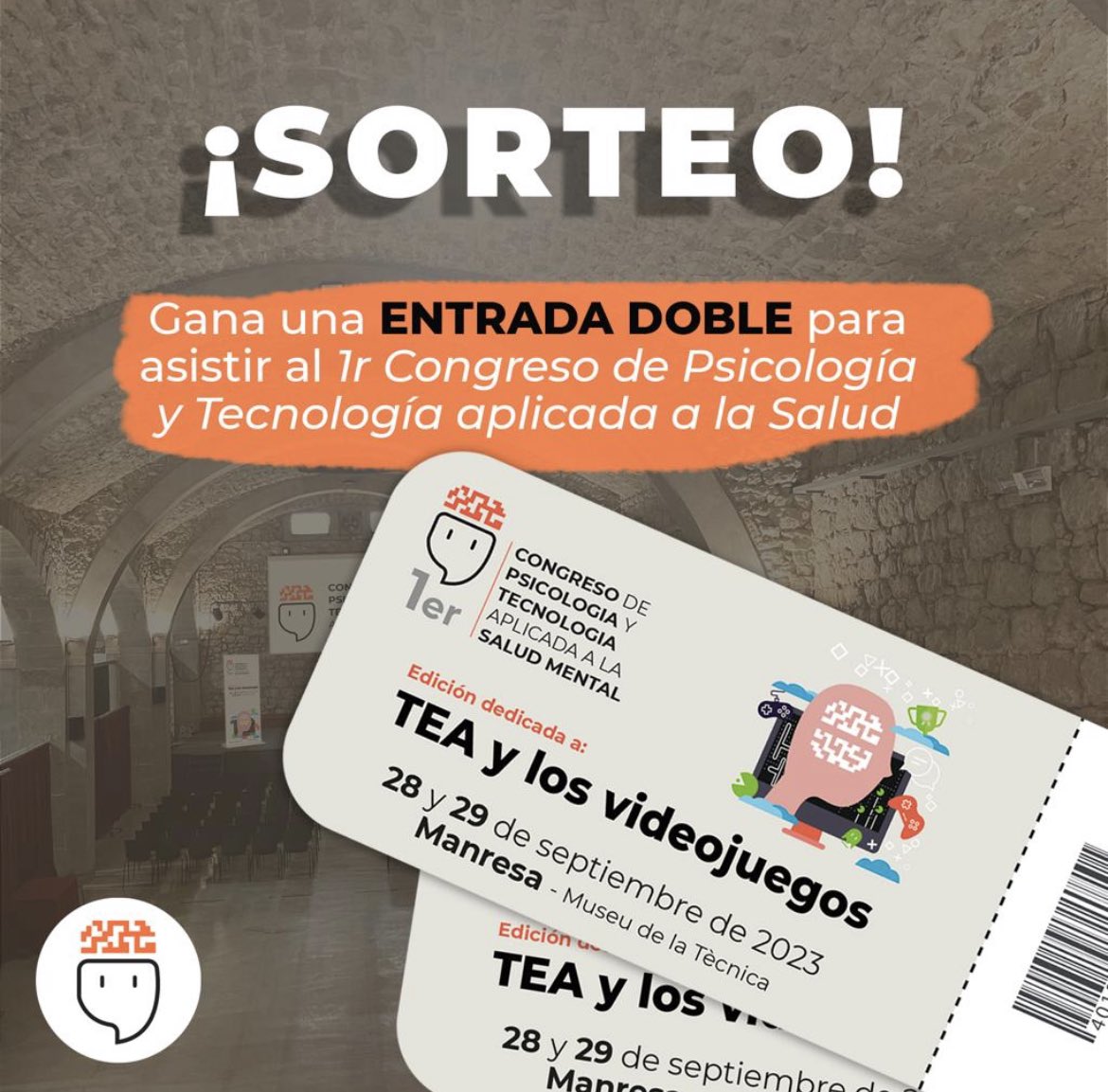 PsicotecCongres's tweet photo. 🤩¡Gana una entrada doble para asistir al 1er congreso:

✅Sigue el perfil de Instagram @psicoteccongres

✅ Comenta con quién irías al Congreso. ¡Se pueden hacer tantos comentarios y etiquetar a tantas personas como se quiera!

Bases: https://t.co/Q5r4QFlPNv https://t.co/FfkKTmpbIt