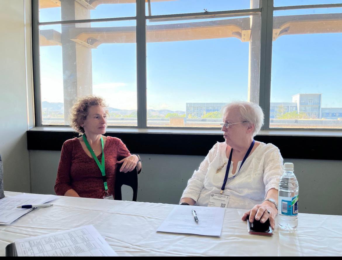 MUSCGlobalSurg's tweet photo. Happy #WomenInMedicine Month! At the 2022 Namibia COSESCA, conference Dr. Mallah had the honor of meeting two AMAZING women in medicine: Dr. Patricia Numann, the founder of @WomenSurgeons and Dr. Sherry Wren, the Director of Global Surgery at Stanford University. 🩺✨ https://t.co/Qh6bsyd0uN