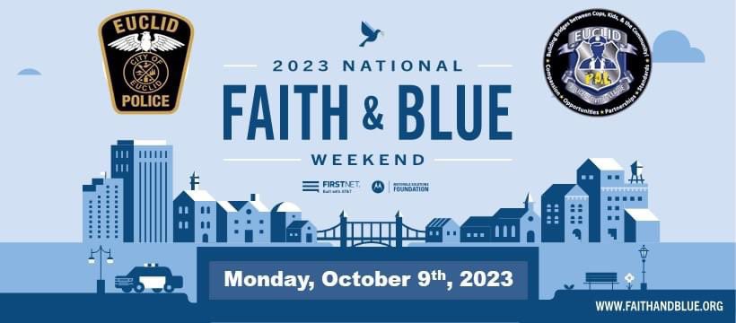 EuclidPal's tweet photo. We’re excited to announce that EPD is hosting our 2nd Faith &amp; Blue event on MONDAY, OCTOBER 9th, 2023, 6 - 8:30pm! Free food, music, bouncy houses, &amp; more. ALL are welcome to attend. If your House of Worship would like to participate,please reach out to GPanagiotou@EuclidPD.org. https://t.co/wlEqEShK8p