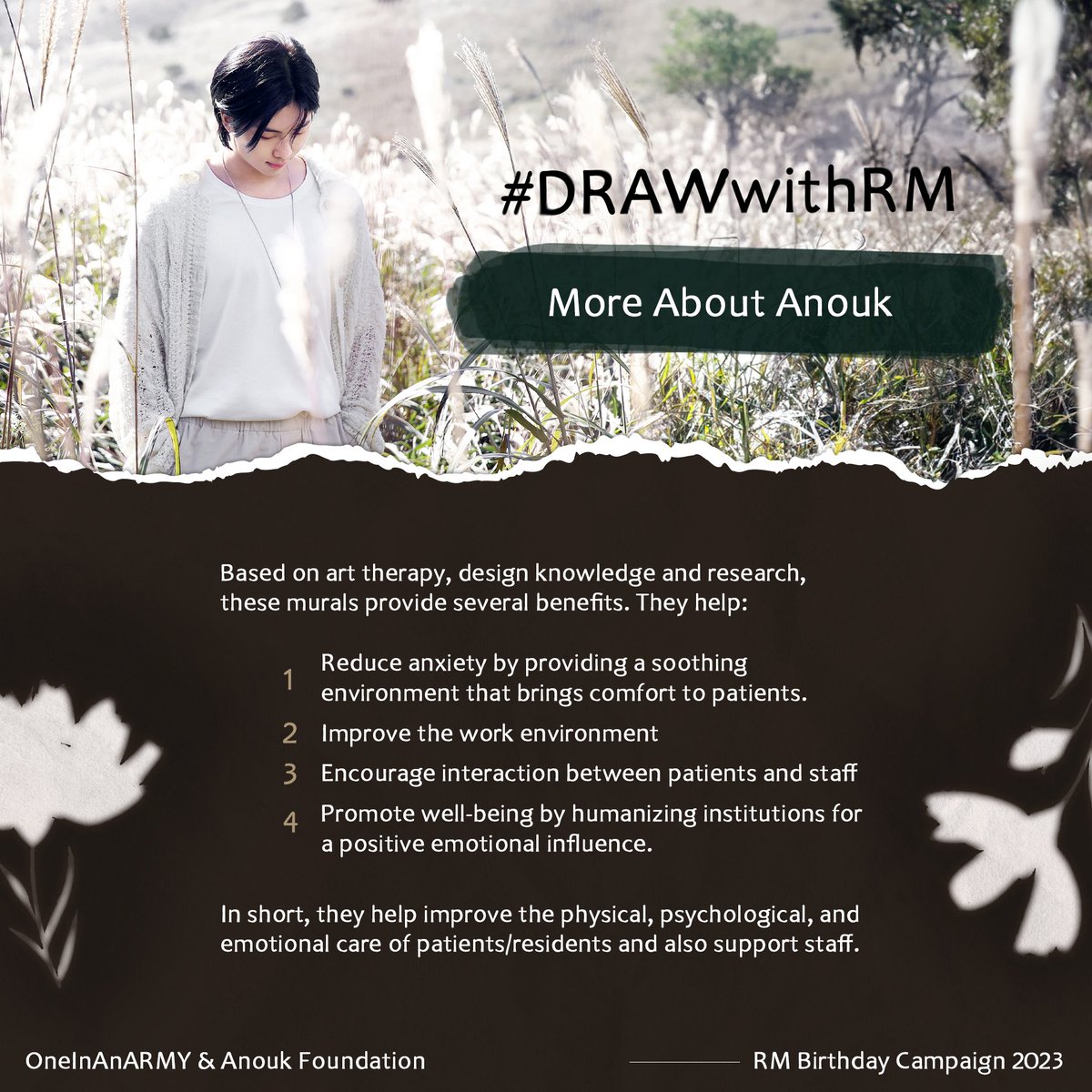 OneInAnARMY's tweet image. The programs run by the foundation benefit both staff &amp;amp; patients. Catering to the specific needs of patients and residents, the organization runs programs for youth, adults, seniors &amp;amp; refugees.

Donate: bit.ly/DrawWithRM
Form: bit.ly/DrawWithRMForm