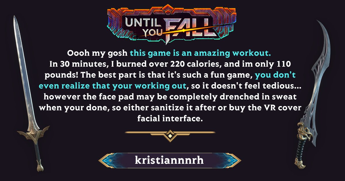 UntilYouFallVR's tweet image. Come, Champions. Gather around the Runeforge for another Review Spotlight!

Join the Rune Knight ranks on our Schell Games Discord
⚔️ bit.ly/3WHAbqu  

Fight. Fall. Rise Again!