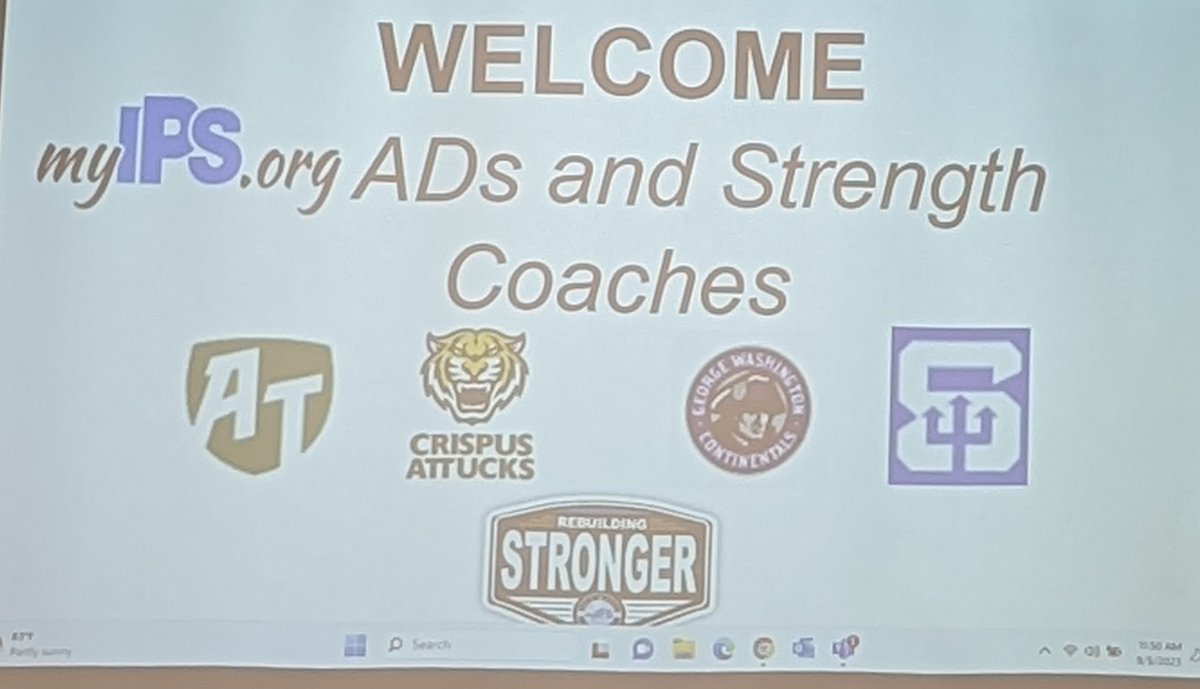 coachhicks_'s tweet image. It was awesome hosting our IPS ADs  &amp;amp; Strength and Conditioning Coaches... Thanks again for all you do!💪 @GWContinentals
@IPSAthletics

Diversity🏐
Opportunity🏀
Achievement ⚾