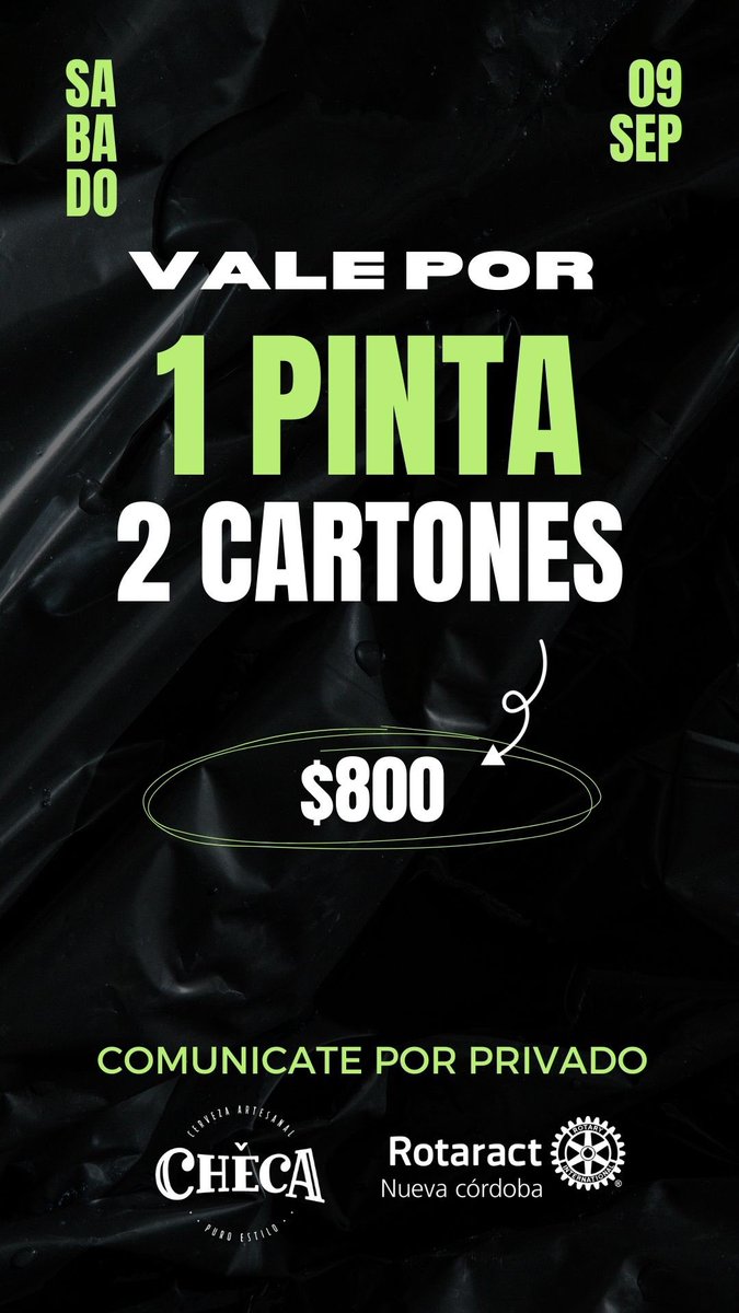 ailuvitale's tweet photo. El próximo sábado 09/09 estaremos llevando a cabo una nueva edición de “Pinta Bingo” junto a Rotaract Club Nueva Cordoba, para recaudar fondos y poder participar de un Seminario de Capacitación que potencie nuestros proyectos sociales  @VivireNuevaCba https://t.co/WXUCFhM07K