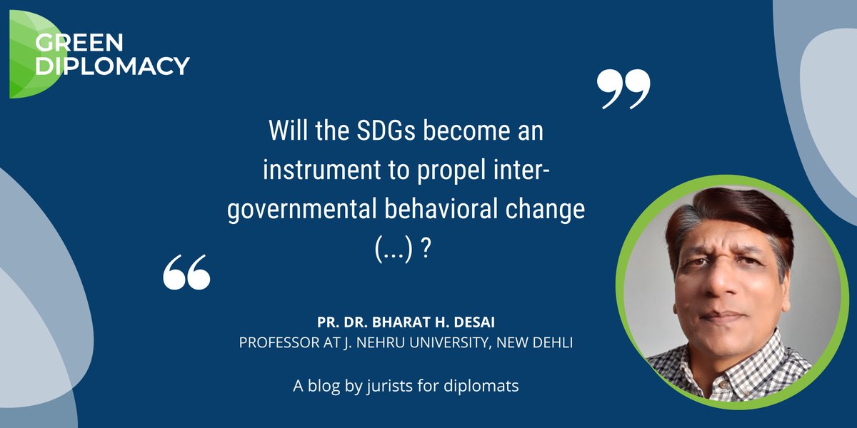 🌏In the context of the upcoming SDG Summit in September, Pr. Dr. Bharat H. Desai reflects on Sustainable Development Goals and the promises they hold.

👉 Read more here: greendiplomacy.org/article/the-au…