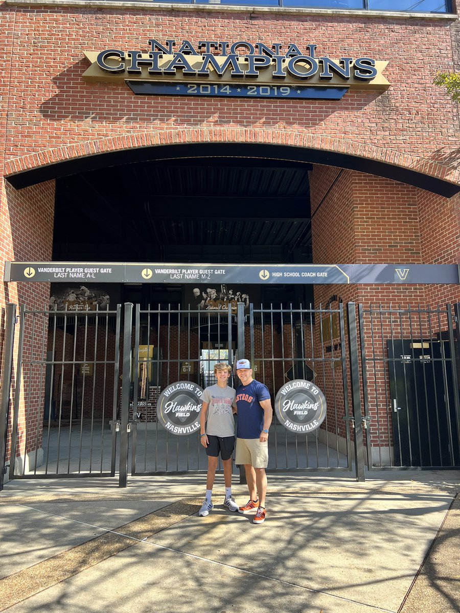 Cooper and I have always been huge Vanderbilt Commodore Baseball Fans!! Massive THANK YOU <a href="/amyelk10/">Amy Elkus</a> , the Director of Baseball Operations at Vanderbilt, for the 1st Class, behind the scenes tour to the Chitsey Boys of the <a href="/VandyBoys/">Vanderbilt Baseball</a> Facilities! Amazing memories for a lifetime!