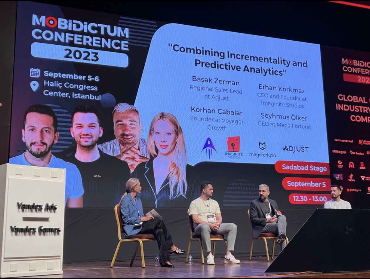 CEO’muz Erhan KORKMAZ  Mobidictum Conference 2023’ün “Combining Incrementality and Predictive Analytics” başlıklı panelinde oyun sektöründe kullanıcı kazanımı ve datanın etkin kullanımı konularında katılımcılara deneyimlerini aktardı.