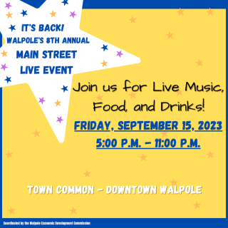 TownofWalpole's tweet photo. Food vendors this year include Captain  Marden's Seafood, Trolley Dogs, Melt in Your Mouth, Shishkaberrys, Ribpublic BBQ, ThankQue BBQ, Hawaiian Jim's Shaved Ice, Grandy's Ice Cream, The Sausage Guy, Smiles by the Mile Ice Cream, and Strawberry  Shortcake from the Epiphany Church https://t.co/di9CcRKBLw