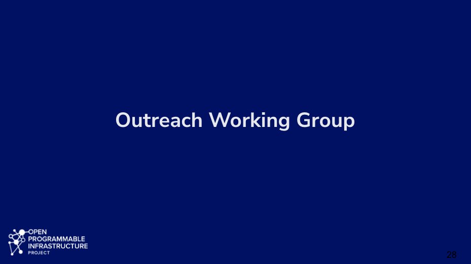 opi_project's tweet photo. Want to join @OPI_project but aren't sure how? We suggest joining a #workinggroup to get started! In this new #blog, @ppindell, Principal Architect at @F5, shares how to engage with the Outreach Working Group: https://t.co/fyNyJ7etUb #opensource #DPUs #IPUs #opennetworking https://t.co/bdNEh3LgnW