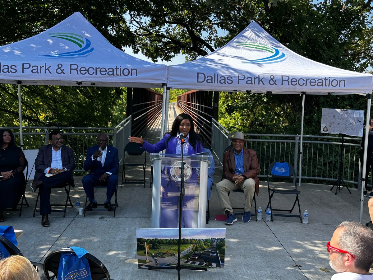 Five Mile Trail is getting bigger! Today, <a href="/DallasMayor/">Office of Mayor Eric L. Johnson</a> and I got to announce over $6,400,000 for trail expansion and rehabilitation for this beautiful Dallas park. 

Thanks <a href="/POTUS/">President Donald J. Trump</a> and <a href="/USDOT/">U.S. Department of Transportation</a> for investing in our beautiful green spaces!