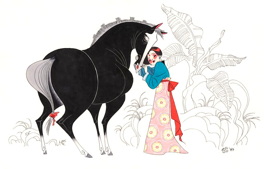 ani_obsessive's tweet photo. Concept art by Chen-Yi Chang for Mulan (1998), dir. Barry Cook and Tony Bancroft, Walt Disney Feature Animation https://t.co/fZ1mN4KU4u