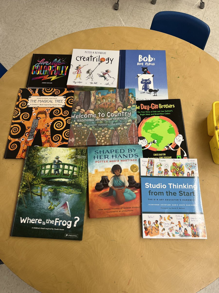 MrsHemmis's tweet photo. I am so grateful for these awesome new books for students to share with students in the art room! Thank you @srasteele215 😊! @RSS_Littleton @ShakeyPride https://t.co/EoAxY7p51f