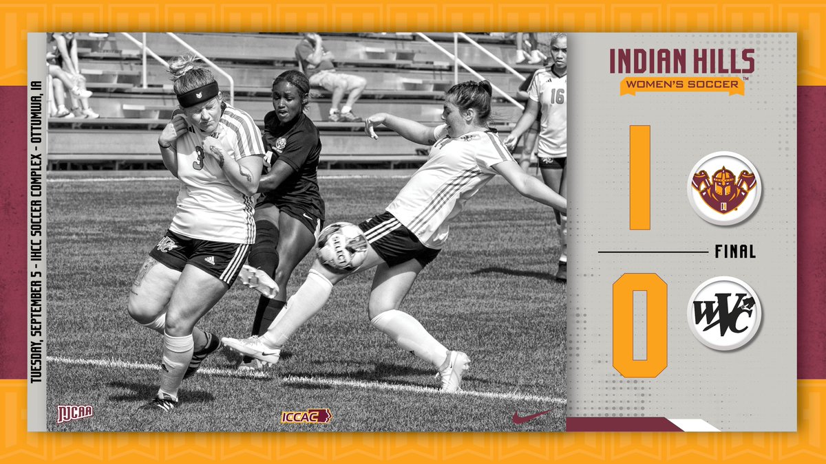 IHCC TOPPLES WVC – @IHCCSoccerWomen won the battle of the Warriors this afternoon at the IHCC Soccer Complex as the host Warriors used a second half goal from Sage Prince to take down @WVCWsoccer, 1-0. IHCC moves to 3-1-2 overall while WVC falls to 1-2-1.

#WarriorNation