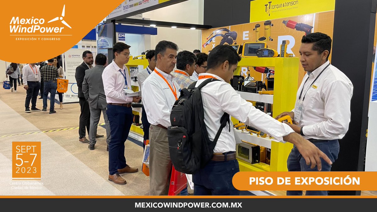 mexicowindpower's tweet photo. Mañana se inaugura el Congreso de #MexicoWindPower2023. 
Te esperamos. https://t.co/8nxSKugVLJ https://t.co/jt5hkcBWkt