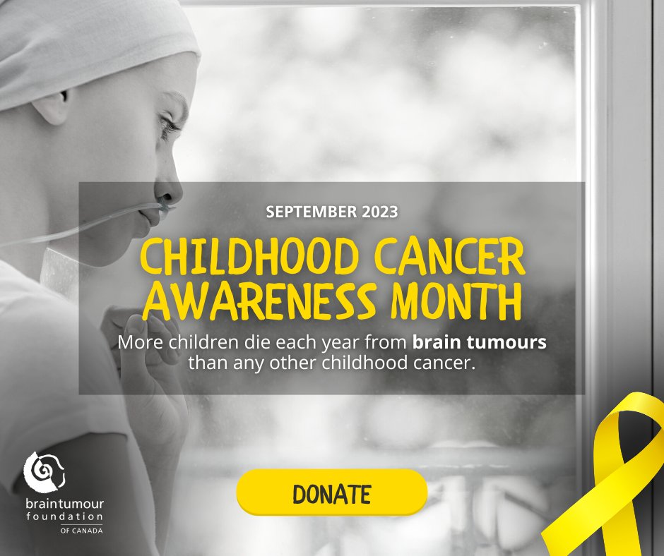BrainTumourFdn's tweet photo. September is #ChildhoodCancerAwarenessMonth 🎗🧸. Explore a range of support programs, information, and resources designed to assist children and families impacted by a brain tumour. 
➡️ Learn More: https://t.co/WBU0TJYoYD
#PediatricCancer #ChildhoodCancer #YellowRibbon https://t.co/SqslyueIPb