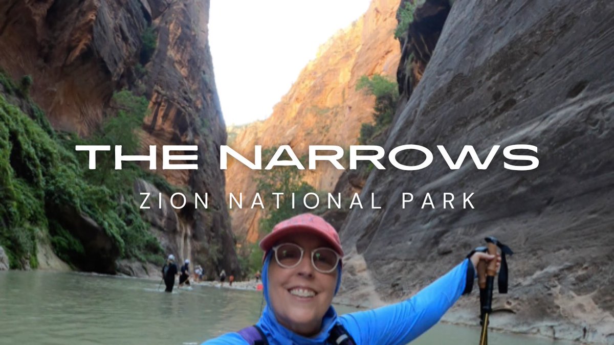 Alli Hikes The Narrows at Zion National Park youtu.be/dnTlX1FddkI?fe… via <a href="/YouTube/">YouTube</a> #zionnationalpark #thenarrows #hikingadventures #teardrop #allisonadamstucker #retrotrilogy